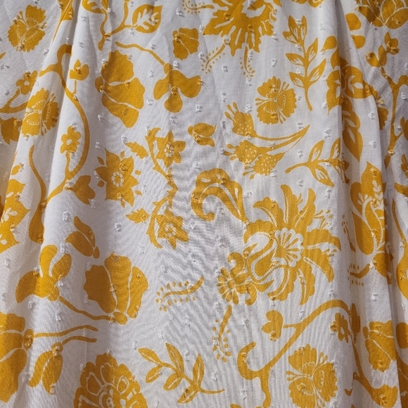 Skies Are Blue Floral Yellow Dress - Picture 7 of 7